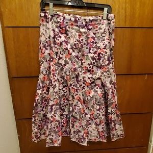 Flower print skirt